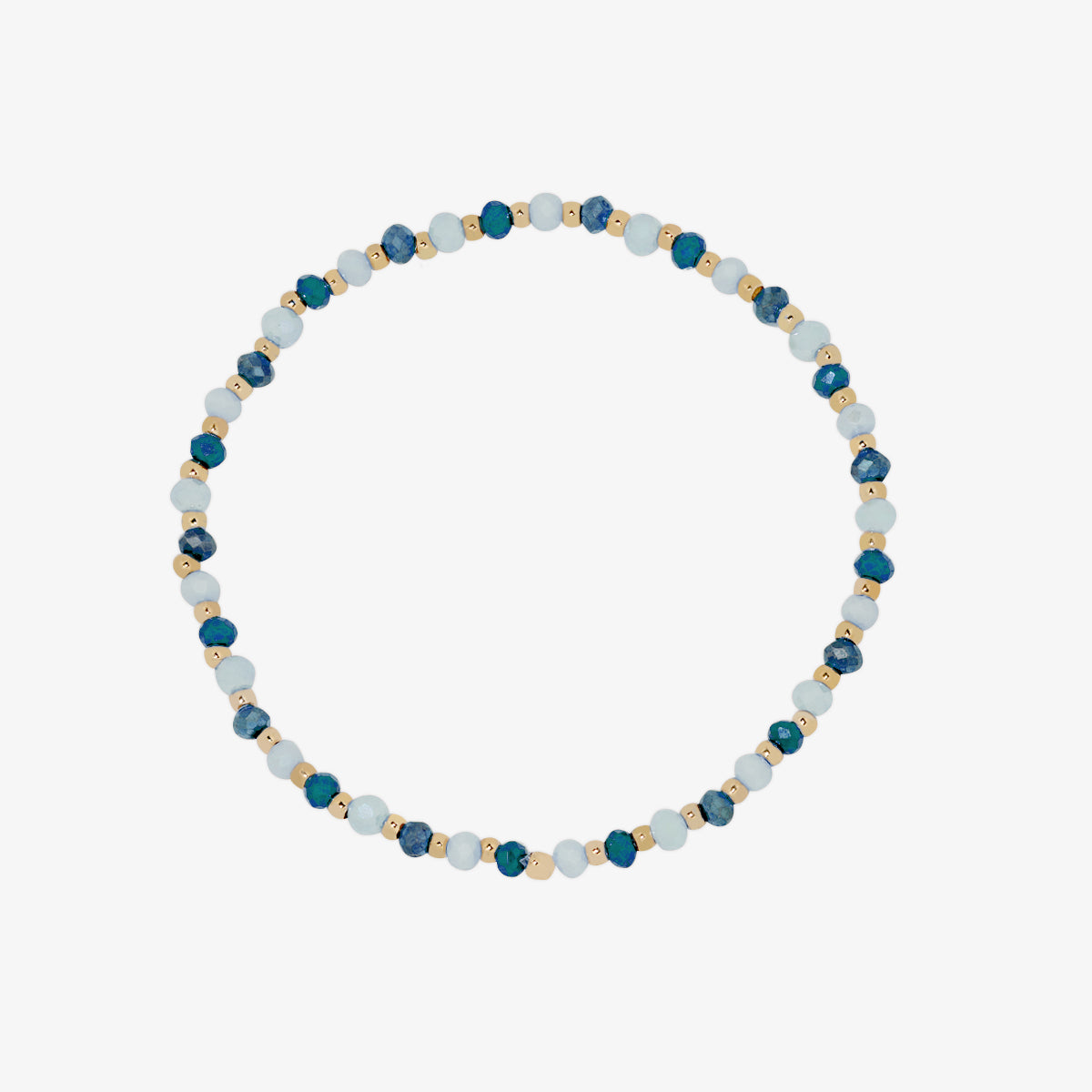 Pulsera elástica de piedras preciosas